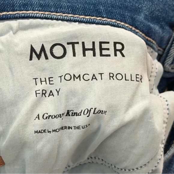 Mother The Tomcat Roller Fray Jeans in A Groovy Kind Of Love Size 27 - Picture 8 of 13